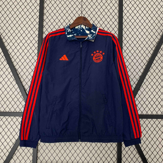 23-24 Bayern Reversible Windbreaker Gray&Navy