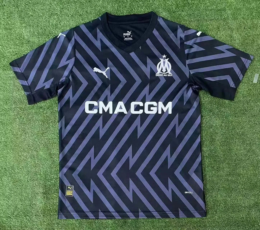 2023/2024 Olympique de Marseille Goalkeeper Black Kit