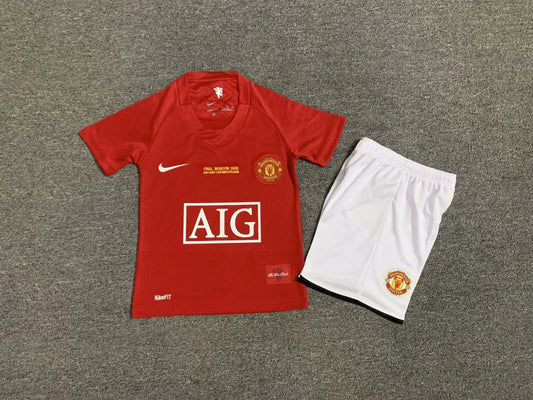 2007-2008 Manchester United Kids Home Kit