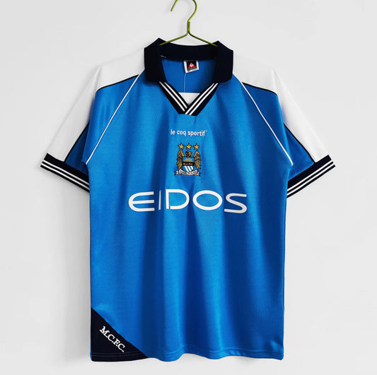 1999/2000 Retro Manchester City Football Kit