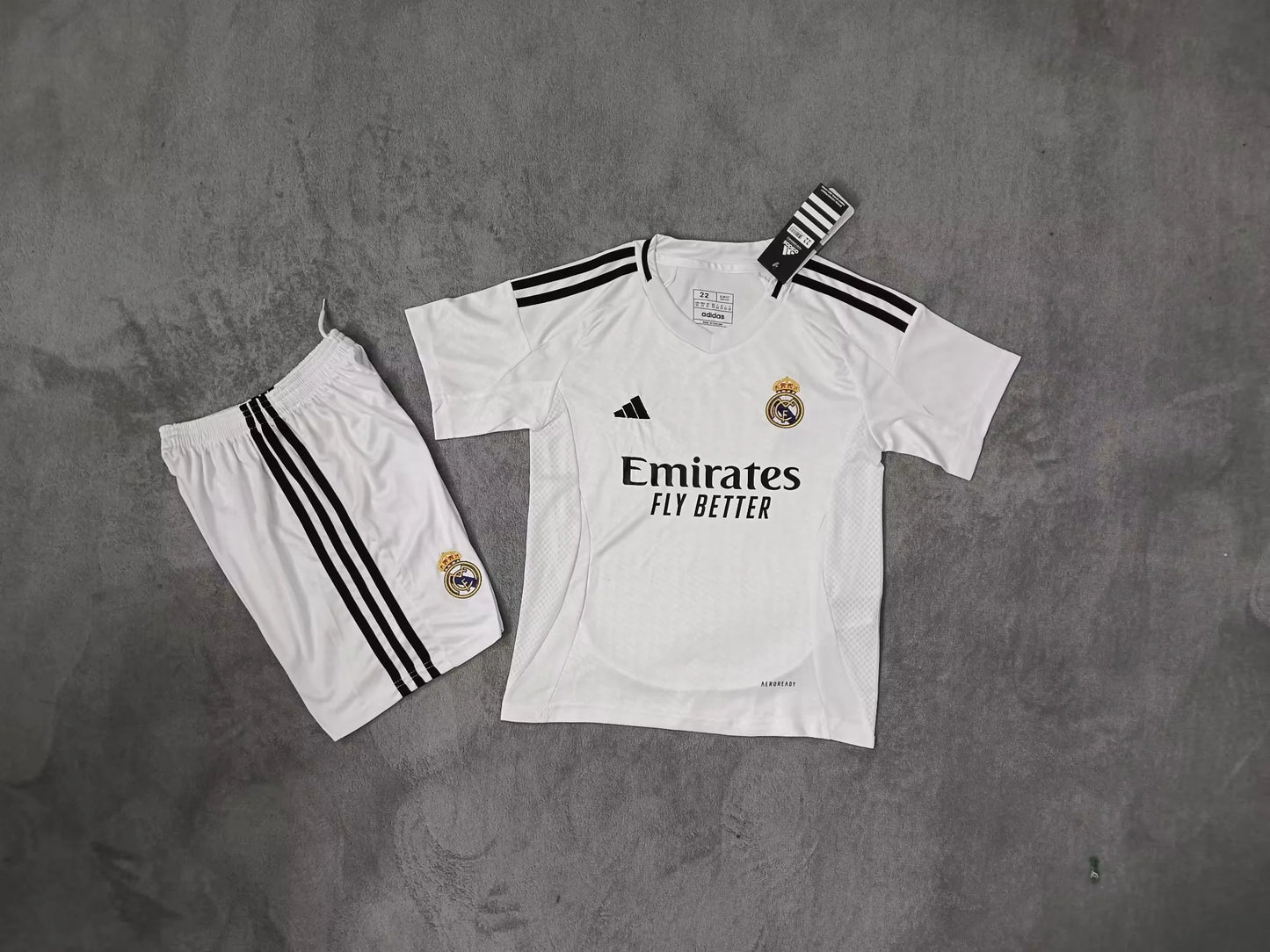 2024-2025 Real Madrid Kids Home Kit