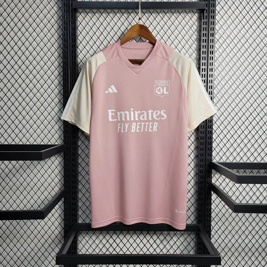 2023/2024 Lyon Training Wear Pink Football Kit