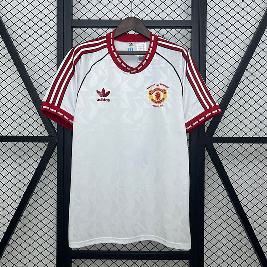 1991 Manchester United Away Retro Kit Vintage