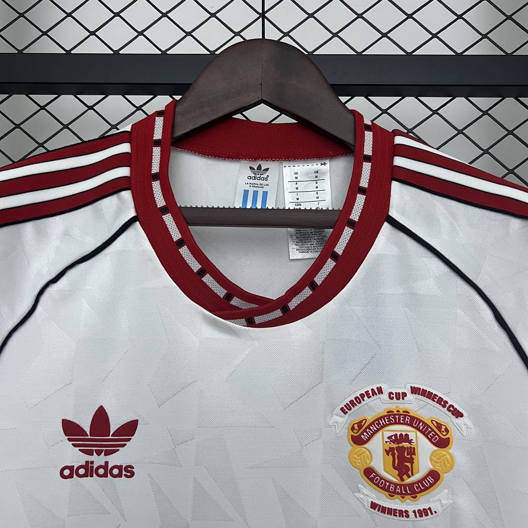 1991 Manchester United Away Retro Kit Vintage